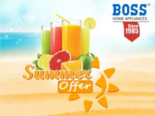 BOSS Home Appliances Summer Offer