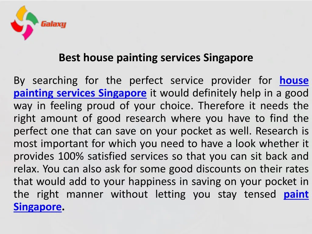 best house painting services singapore