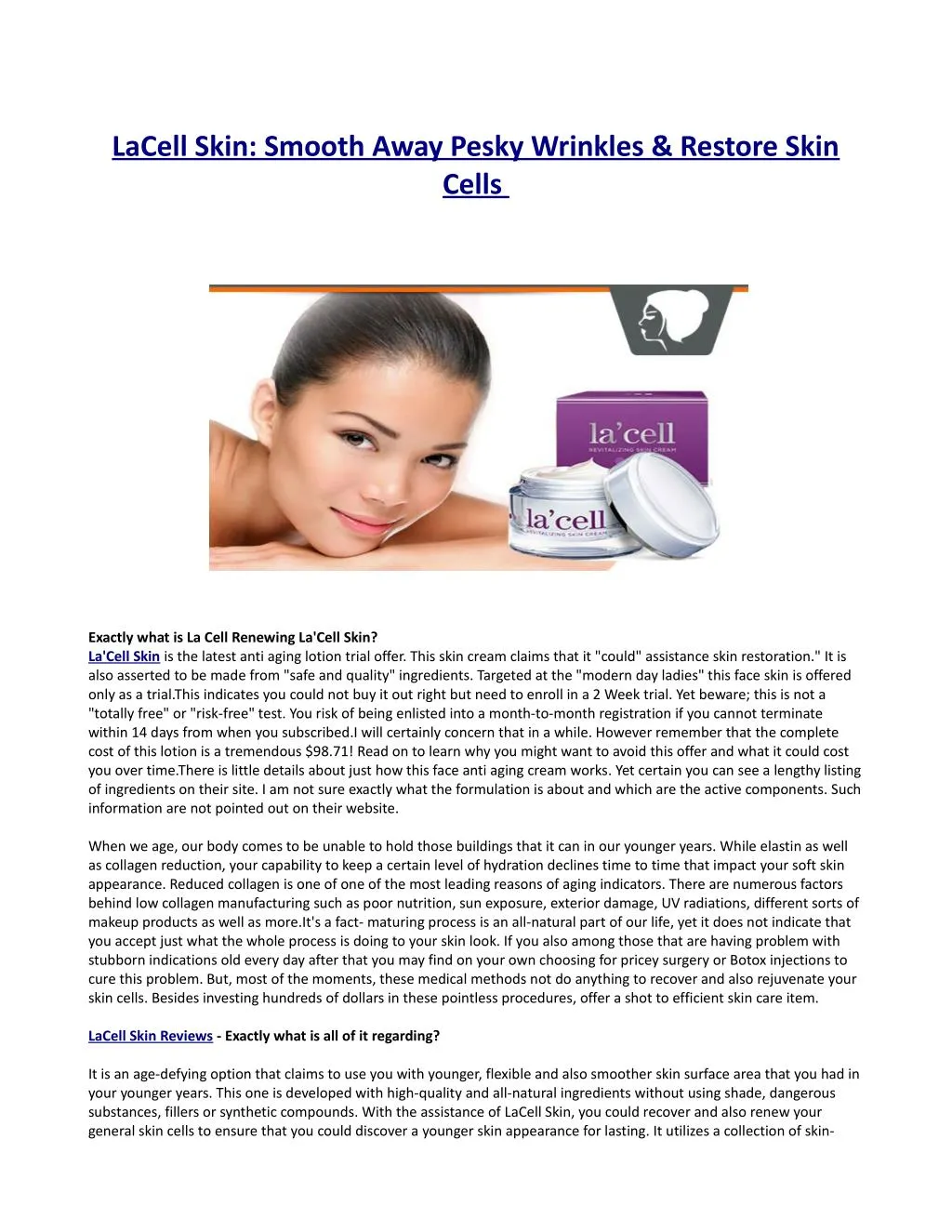 lacell skin smooth away pesky wrinkles restore