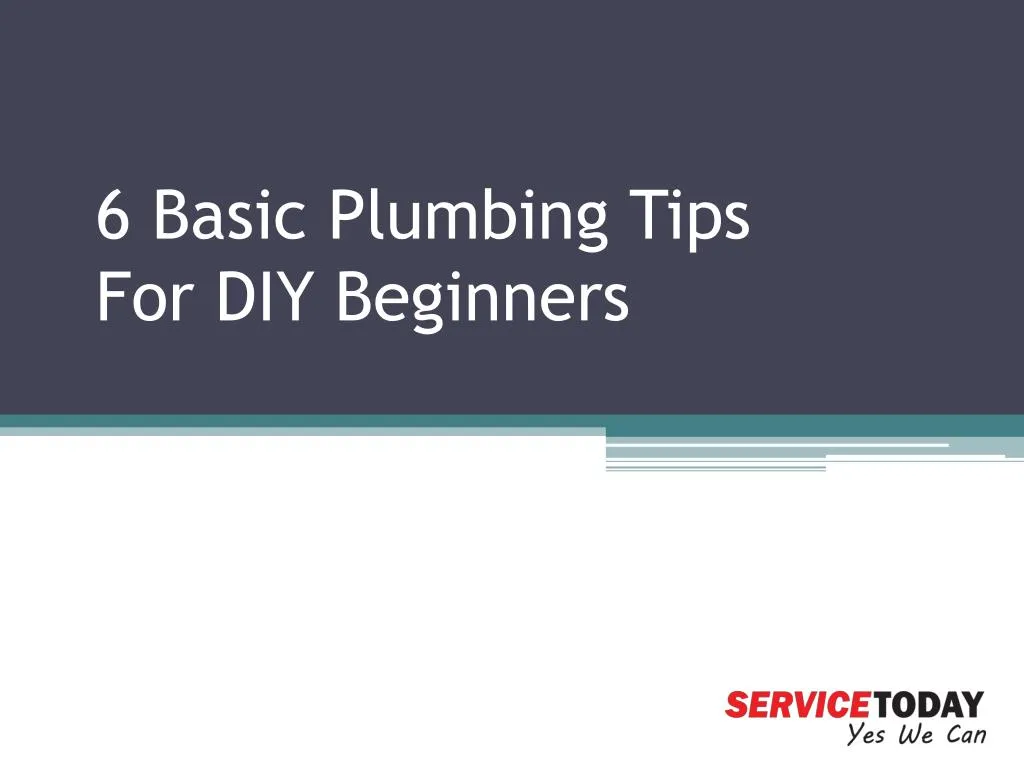 6 basic plumbing tips for diy beginners