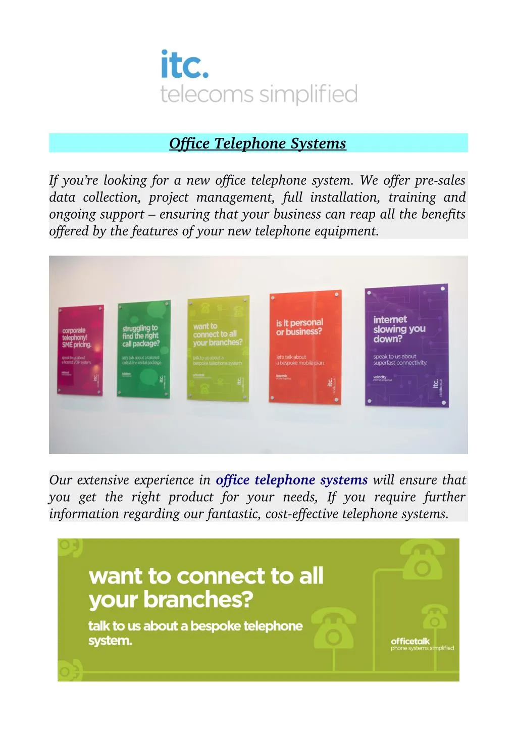 office telephone systems