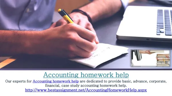 Accounting homework help