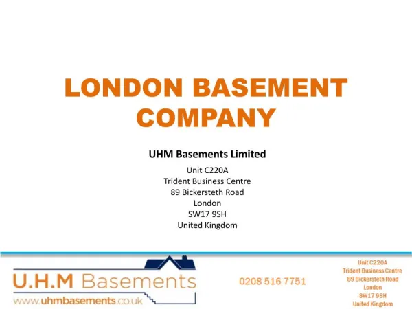 Outstanding Basement Companies London