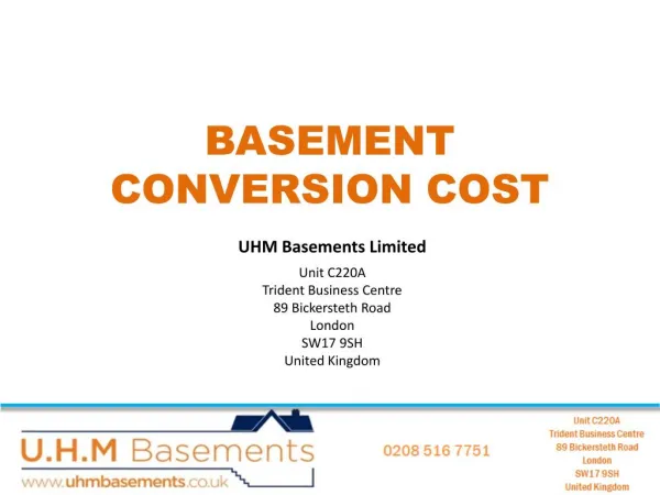 The Cost of Basement Construction in London