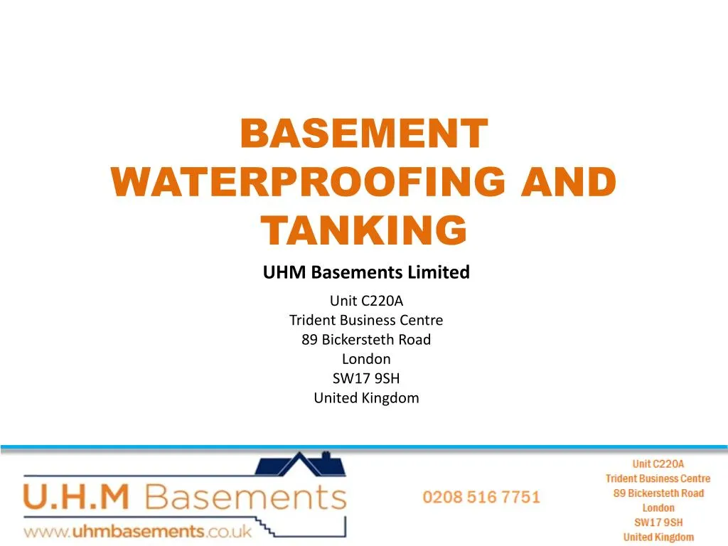 basement waterproofing and tanking