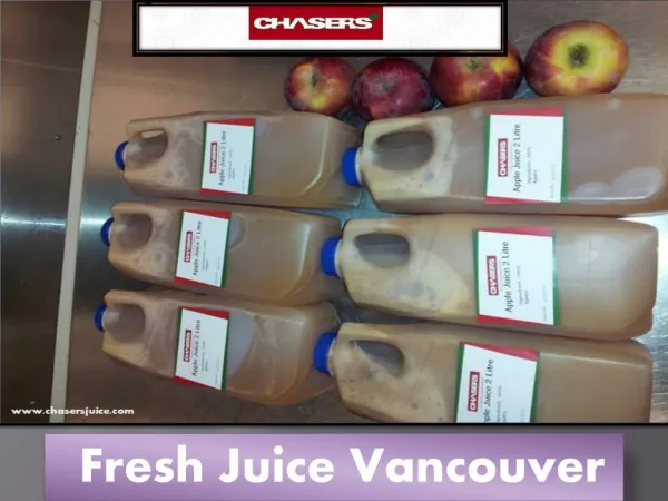 Fresh Juice Wholesale Vancouver