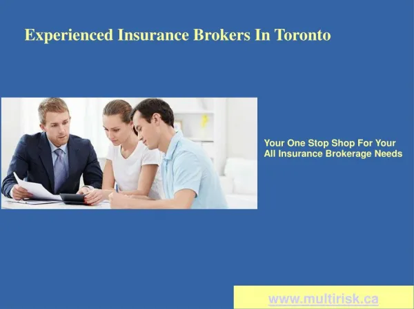 Experienced Insurance Brokers Toronto