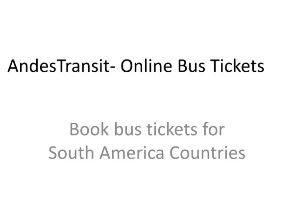 AnsedTransit- Online Bus Tickets Booking