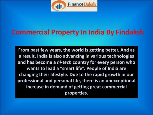 Commercial Property In India by Findaksh