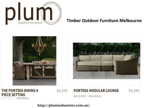 Timber Outdoor Lounge Melbourne