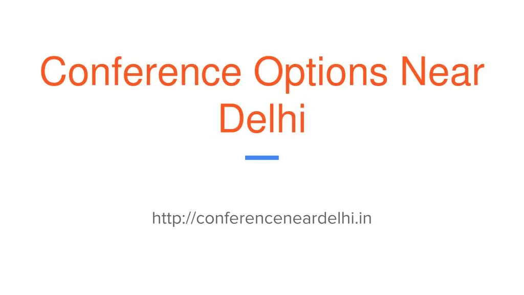 conference options near delhi