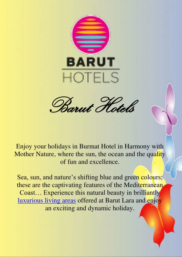 Antalya Barut Hotels - Barut Lara