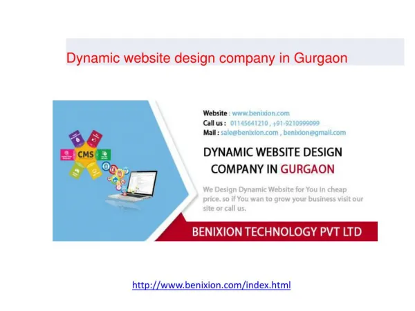 Dynamic website design company in Gurgaon
