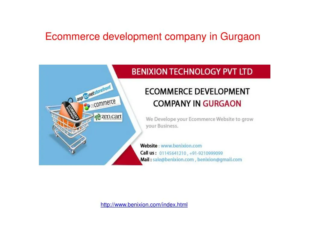 ecommerce development company in gurgaon http www benixion com index html