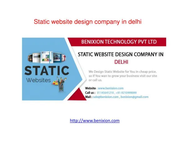 Static website design company in delhi