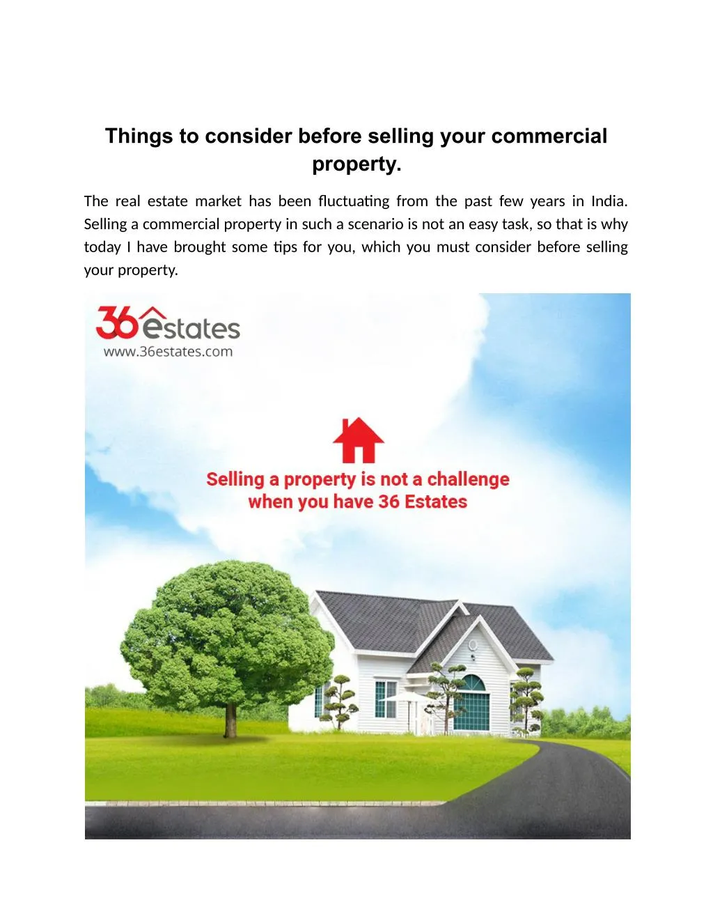 things to consider before selling your commercial