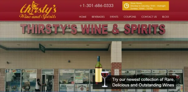 Spirits wine and beer store - Thirstyswine