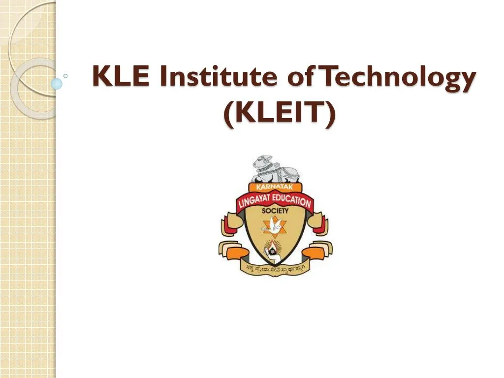 kle institute of technology kleit
