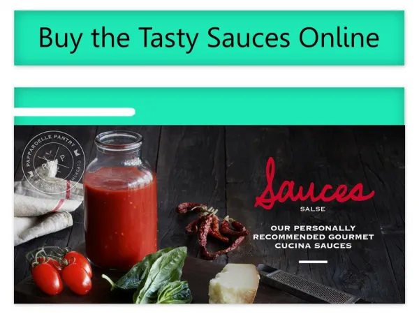 Buy the Tasty Sauces Online