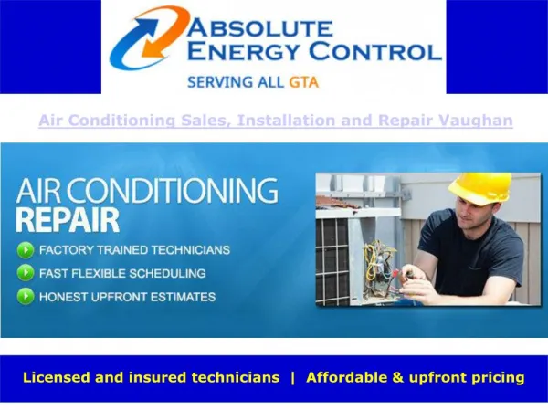 Air Conditioning Installation and Repair Vaughan