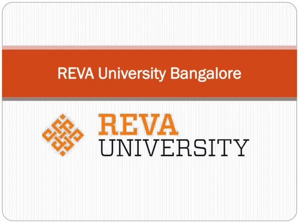 REVA University Bangalore Admissions