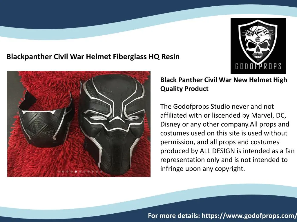 blackpanther civil war helmet fiberglass hq resin