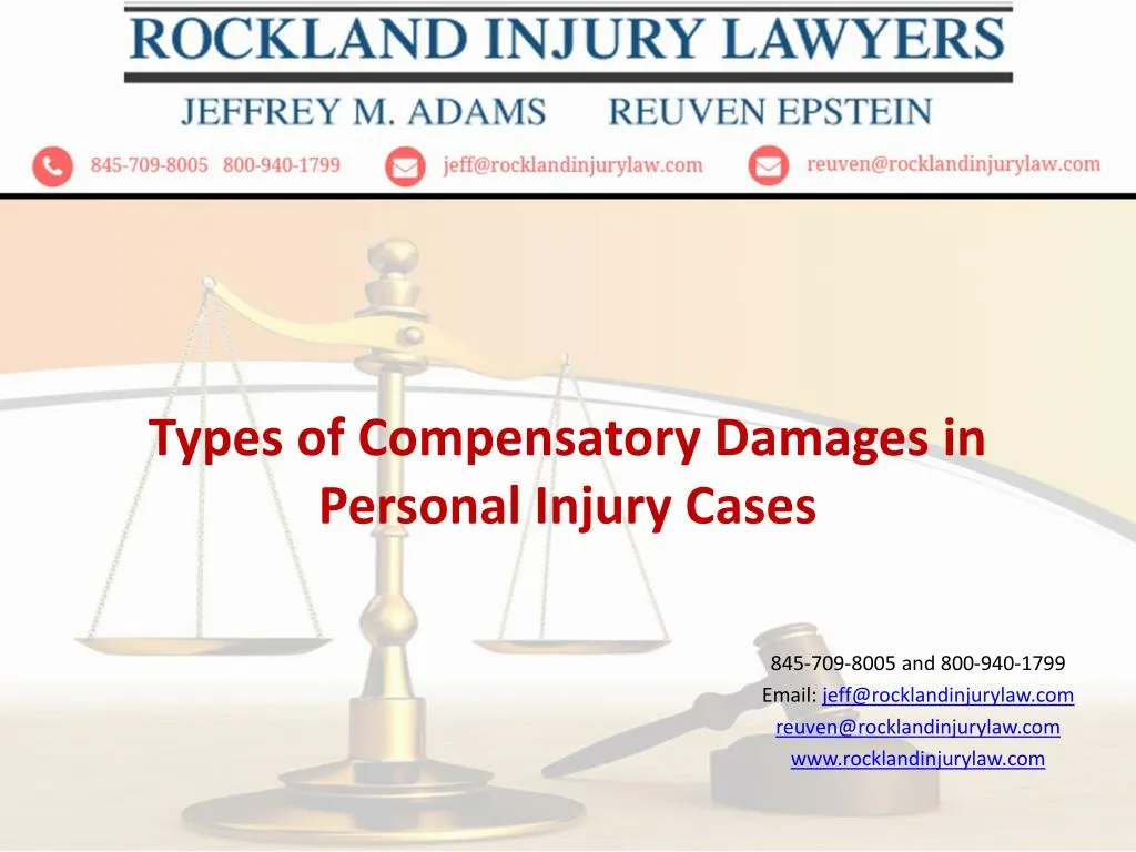 types of compensatory damages in personal injury cases