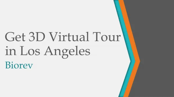 Get 3D Virtual Tour in Los Angeles