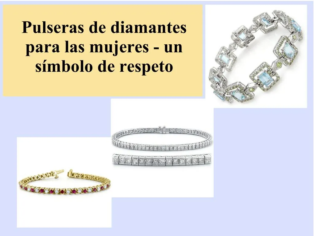 pulseras de diamantes para las mujeres un s mbolo