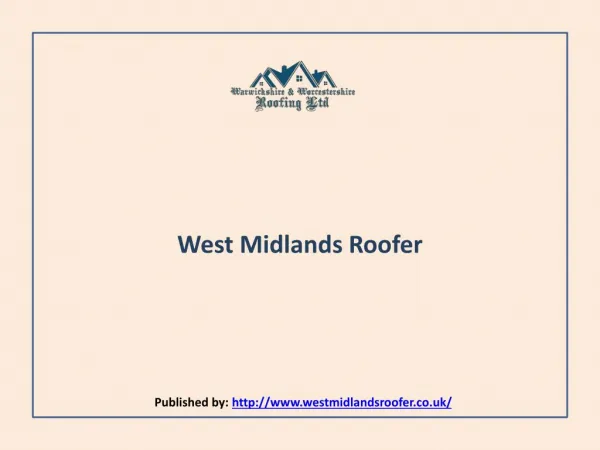 West Midlands Roofer