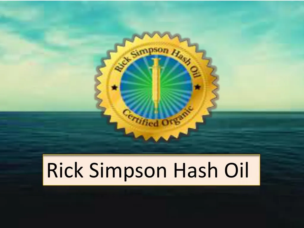 rick simpson hash oil