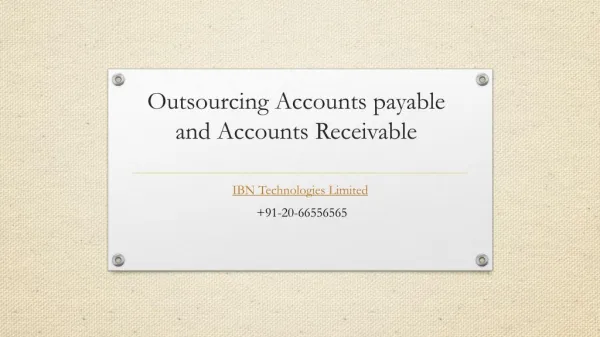 Outsourcing Accounts payable and Accounts Receivable