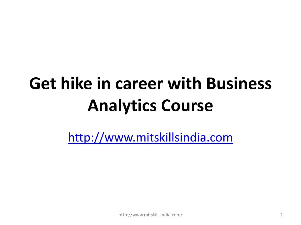 get hike in career with business analytics course