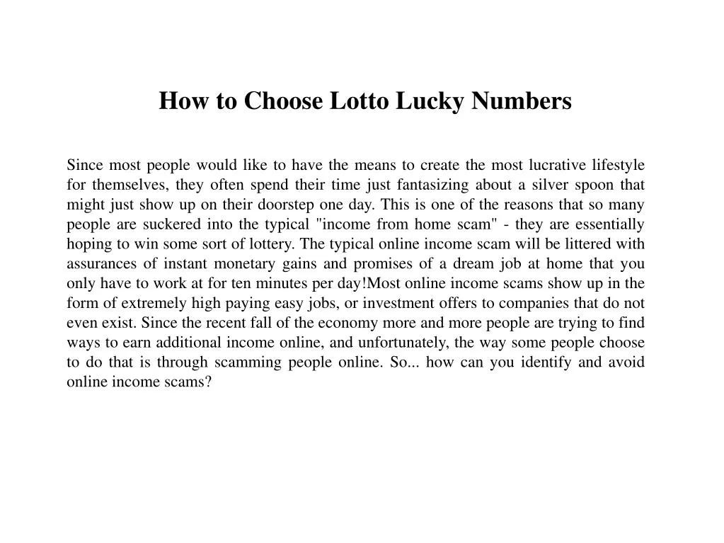 how to choose lotto lucky numbers