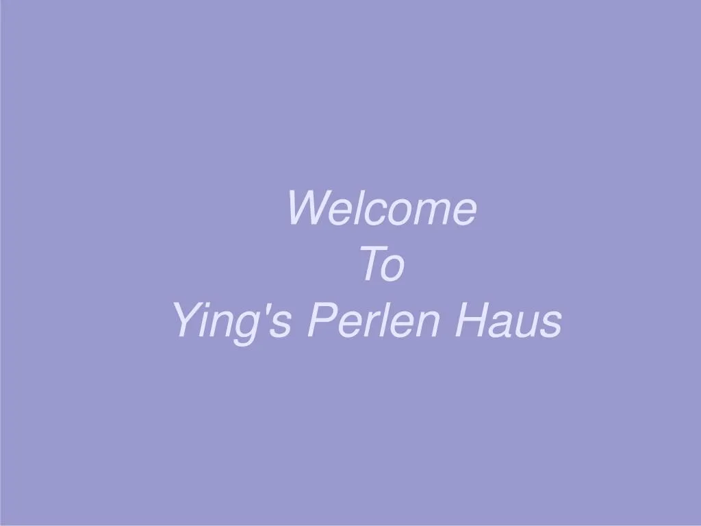 welcome to ying s perlen haus