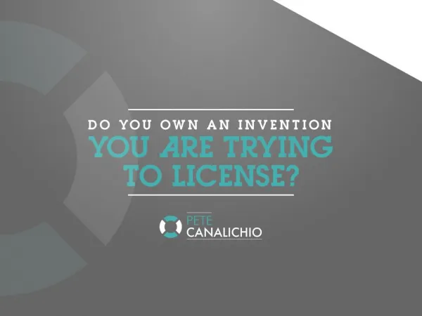 Do You Own an Invention You Are Trying to License | Brand Licensing