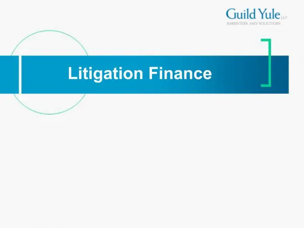 Litigation Finance