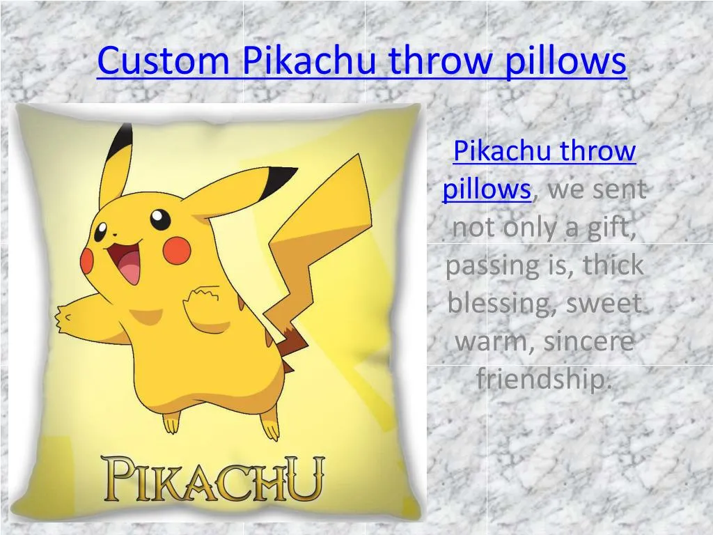 custom pikachu throw pillows