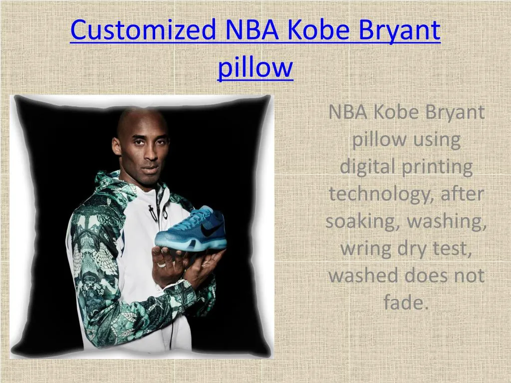 customized nba kobe bryant pillow