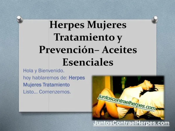 Herpes mujeres tratamiento y prevención aceites esenciales