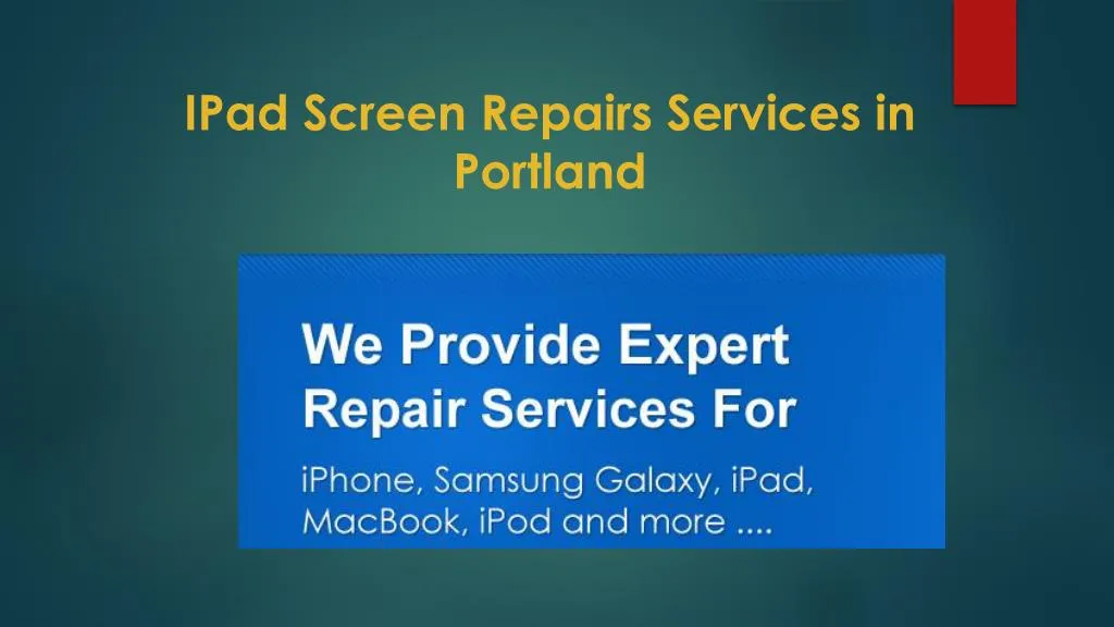 ipad screen repairs services in portland