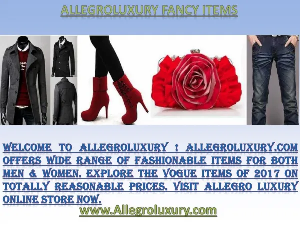 Allegro Luxury - Allegroluxury Indispensable Items of Fashion of 2017 For All