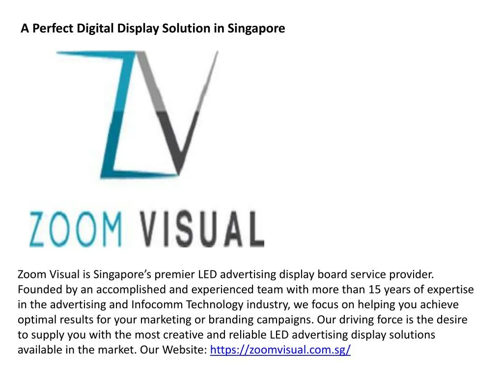 a perfect digital display solution in singapore