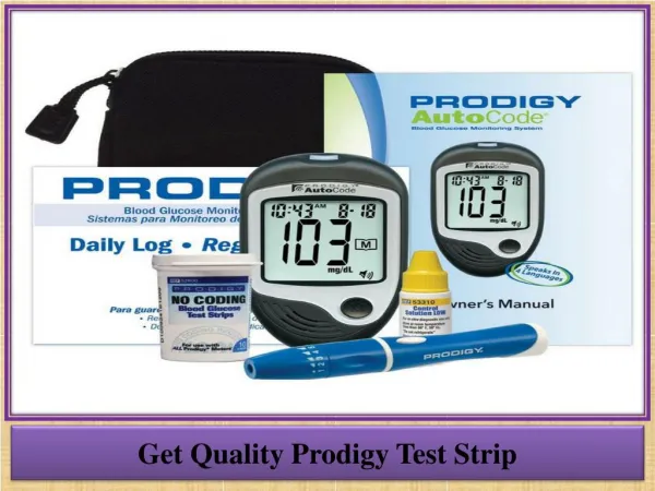 Get Quality Prodigy Test Strip