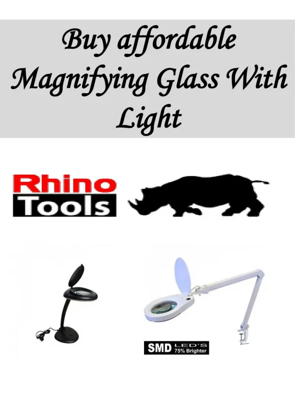 Buy affordable Magnifying Glass With Light