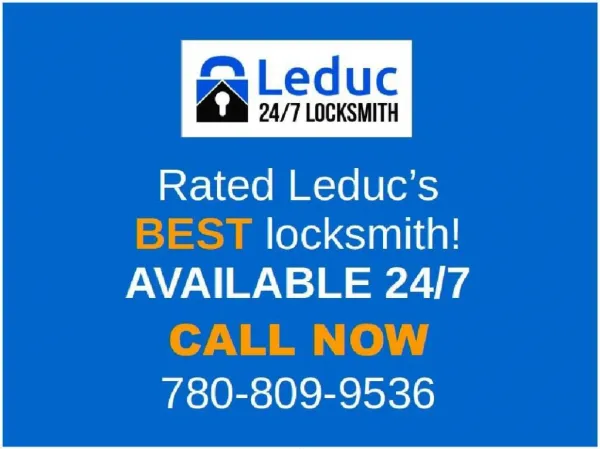 Leduc Locksmith Services - Emergency & Affordable