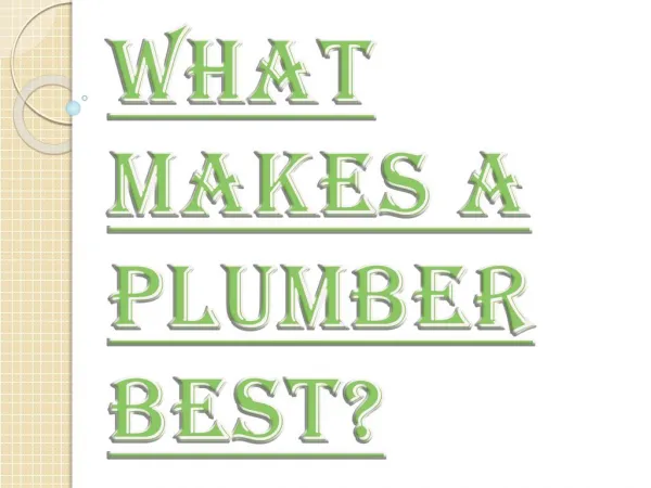 How to find Best Choice Plumber?