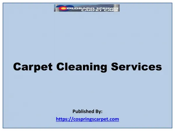 Carpet Cleaning Services