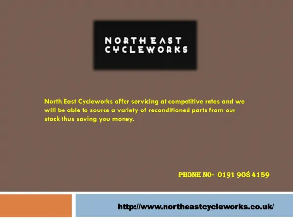 north east cycleworks offer servicing