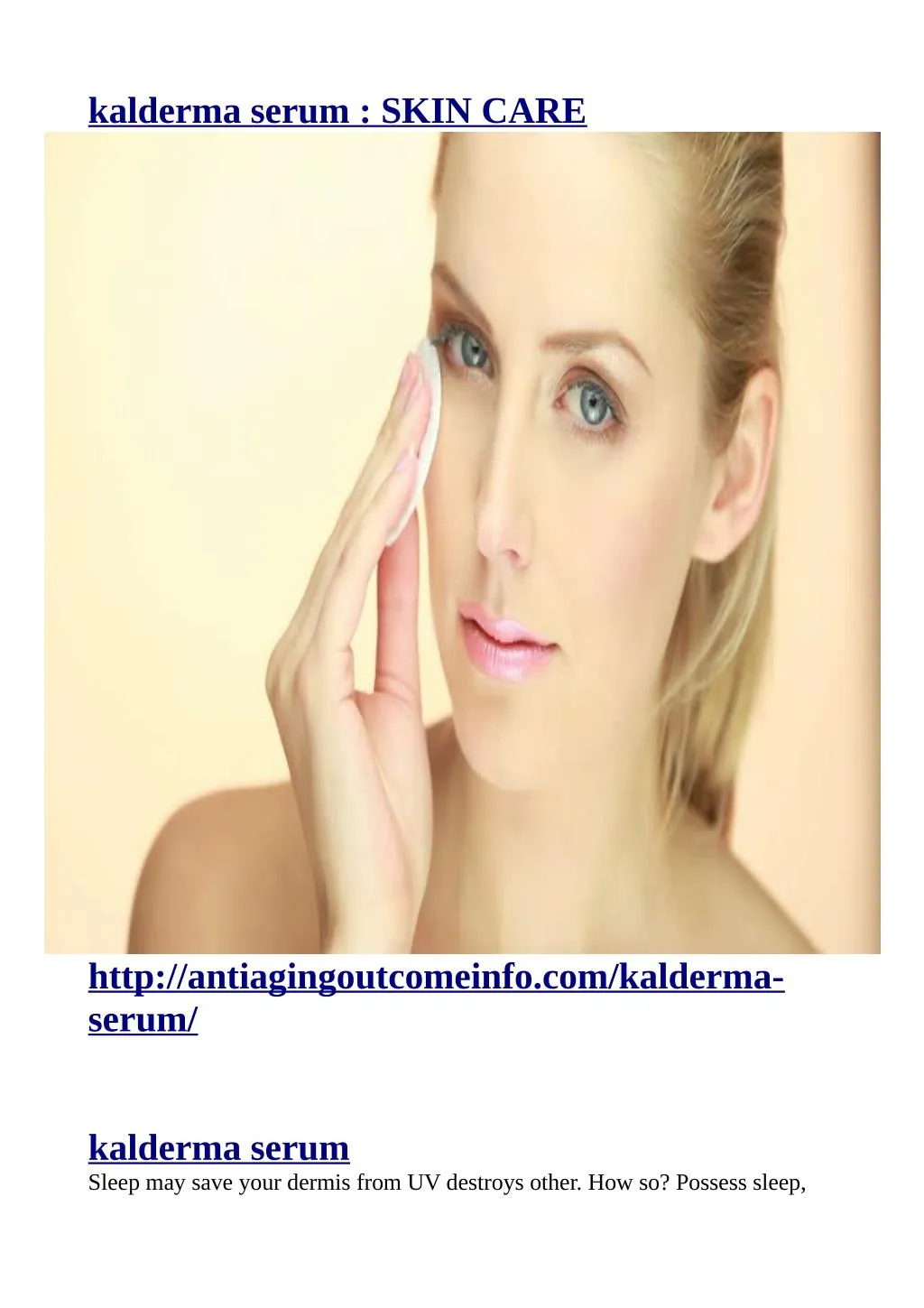 kalderma serum skin care